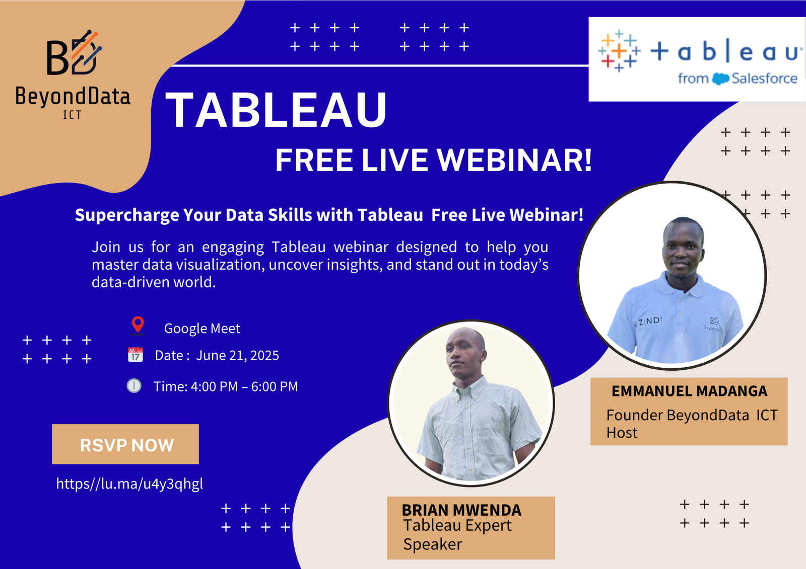 Tableau Webinar Poster Data Analysis Solutions HardKnock Solutions